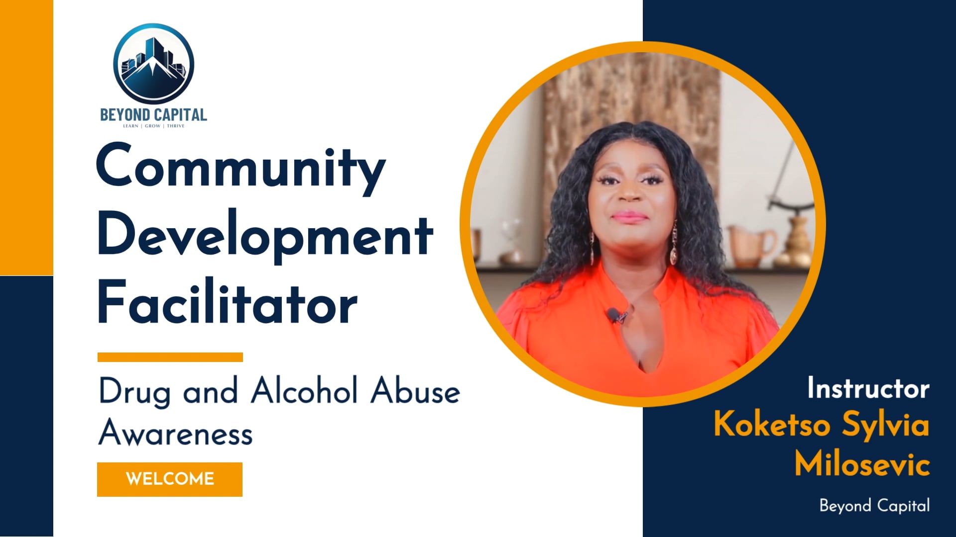 COMMUNITY DEVELOPMENT FACILITATOR (DRUG AND ALCOHOL ABUSE)